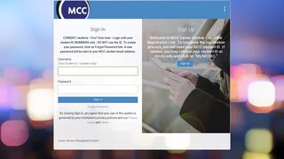 Sign in - MCC Career Central - Symplicity
