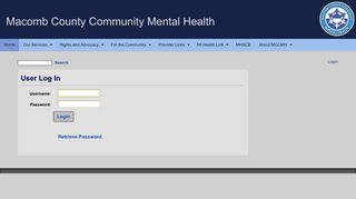 User Log In - Macomb County Community Mental Health