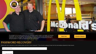 Password Recovery - Courtesy Corporation - McDonald's