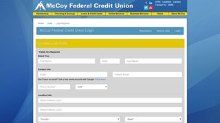McCoy Federal Credit Union Login
