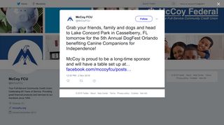 McCoy FCU on Twitter: 