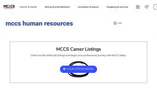 MCCS Career Opportunities | MCCS Iwakuni