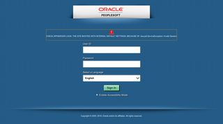 Sign Out - Oracle PeopleSoft Sign-in