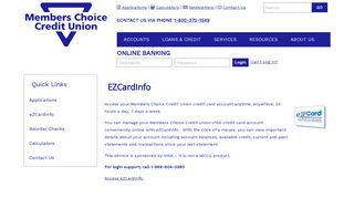 eZCardInfo - Members Choice Credit Union