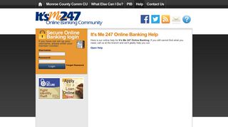 It's Me 247 Online Banking Help | Monroe County Comm CU