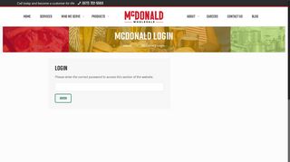 McDonald Login | McDonald Wholesale