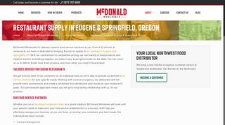 Your Eugene, Oregon Food Distributor | McDonald Wholesale