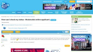 How can I check my status - Mcdonalds online applicant. - The ...