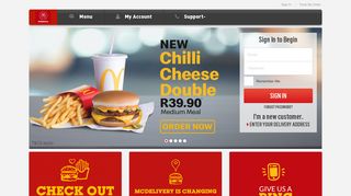 McDonalds Delivery | Order Online | McDelivery SA