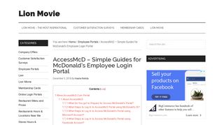 AccessMcD – Simple Guides for McDonald's Employee Login Portal