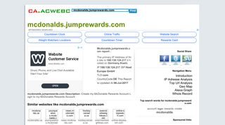 mcdonalds.jumprewards.com-JUMP Rewards - I want to - ca