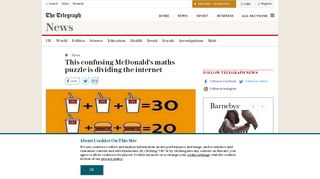 This confusing McDonald's maths puzzle is dividing the internet