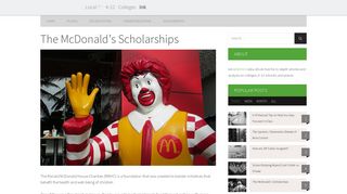 The McDonald's Scholarship - Niche Ink - Blog
