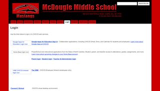 Login - McDougle Middle School - Google Sites