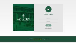 MCE Parent Portal - Malvern College Egypt