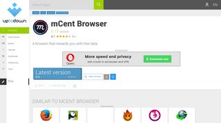 mCent Browser 0.13 for Android - Download