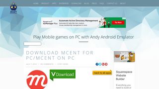 Download mCent for PC/mCent on PC - Andy - Android Emulator for ...