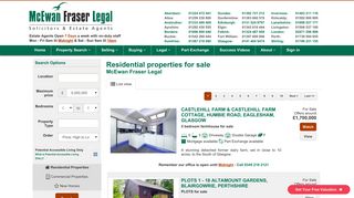 Properties for Sale in Scotland | McEwan Fraser Legal Estate Agents