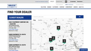 Find Your Dealer | MCFA - Mitsubishi Caterpillar Forklift America Inc.