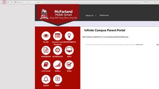 Infinite Campus Parent Portal • Page - McFarland Middle School
