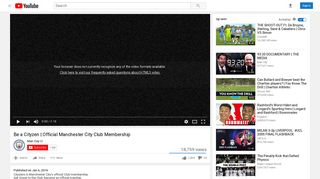 Be a Cityzen | Official Manchester City Club Membership - YouTube