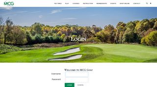 MCG | User Login - MCG Golf