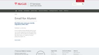 Email for Alumni | IT Services - McGill University