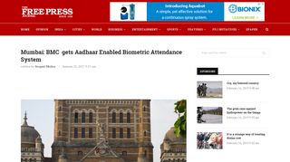 Mumbai: BMC gets Aadhaar Enabled Biometric Attendance System