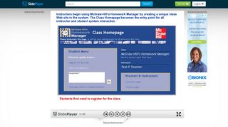 Instructors begin using McGraw-Hill's Homework Manager by creating ...