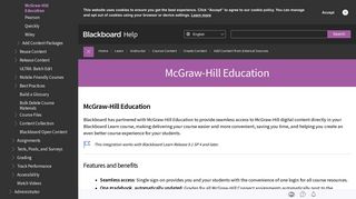 McGraw-Hill Education | Blackboard Help