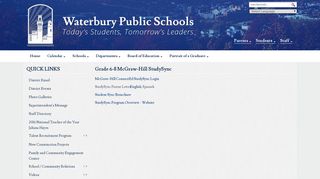 Grade 6-8 McGraw-Hill StudySync - Waterbury Public Schools