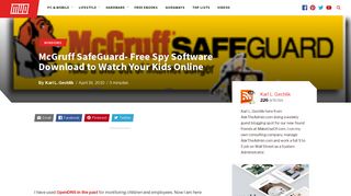 McGruff SafeGuard- Free Spy Software Download to Watch Your Kids ...
