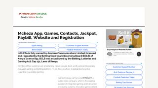 Mcheza App, Games, Contacts, Jackpot, Paybill, Website and ... - Kenya