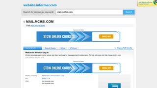 mail.mchsi.com at WI. Mediacom Webmail Log In - Website Informer