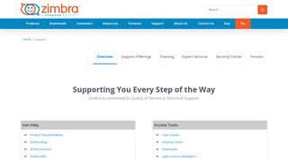 Zimbra Collaboration Support - Technical Resources