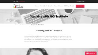 Studying with MCI Institute