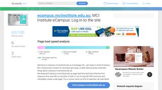 Access ecampus.mciinstitute.edu.au. MCI Institute eCampus: Log in to ...