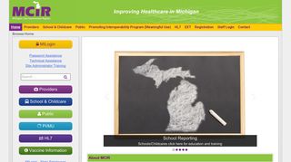 mcir.org | Improving Healthcare in Michigan
