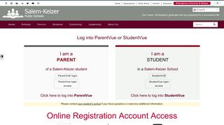 ParentVue or StudentVue - Salem-Keizer School District