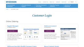 Customer Login | McKesson