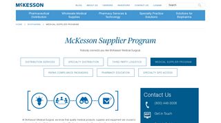 Medical Supplier Program - McKesson