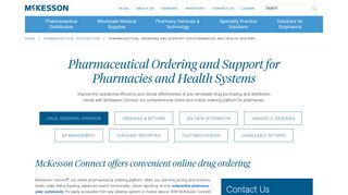 Online Pharmaceutical Ordering Tool and Support | McKesson