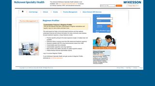 McKesson Specialty Health: Regimen Profiler