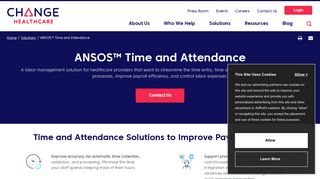 ANSOS™ Time and Attendance | Change Healthcare