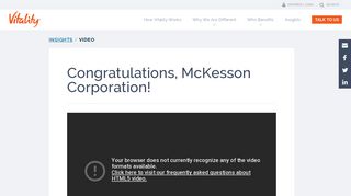Congratulations, McKesson Corporation! - Vitality