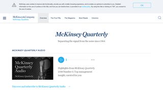 McKinsey Quarterly | McKinsey & Company