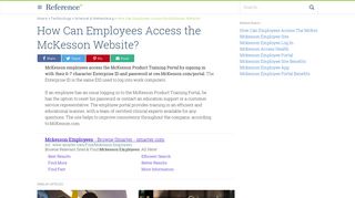 How Can Employees Access the McKesson Website? | Reference.com