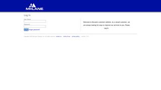 Log In | McLane Company, Inc.