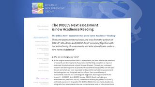 The DIBELS Next assessment is now Acadience Reading! : Dynamic ...