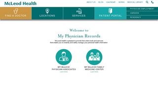 Physician Records - McLeod Health